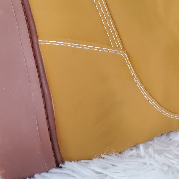 DKNY Men's Ankle Tan Boots Lace Up Style With Logo Size 8.5 - Picture 11 of 14